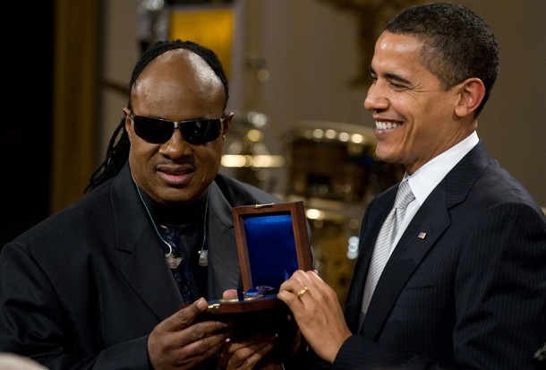 Stevie Wonder Barack Obama - Gershwin Prize