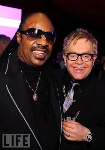 Stevie Wonder and Elton John