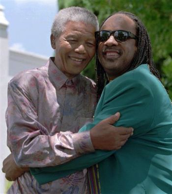 Stevie Wonder and Nelson Mandela