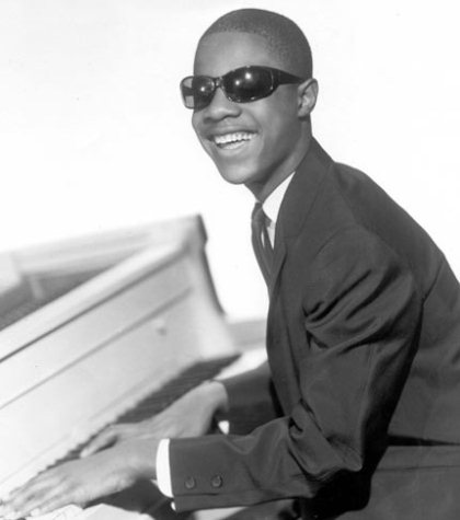 Little Stevie Wonder at the piano