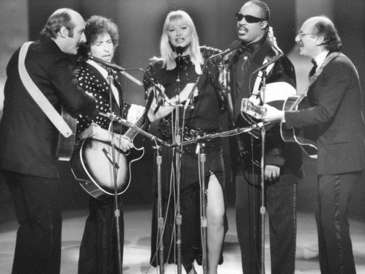 Stevie Wonder, Bob Dylan and Peter Paul & Mary
