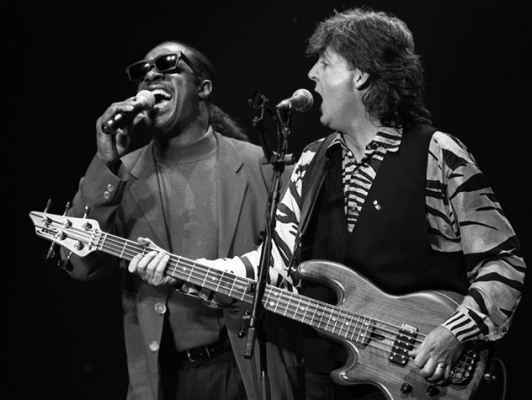 Stevie Wonder and Paul McCartney