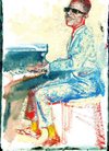 Little Stevie painting at the piano