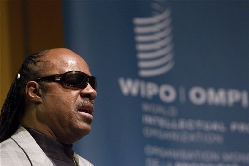 Stevie Wonder at UN WIPO Copyright meeeting